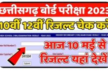 Photo of CG Board result 2023: छत्तीसगढ़ 10 वीं 2023 का रिजल्ट देखने का लिंक हुआ जारी