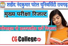 Photo of SNPV Raigarh University Result 2023 Update : सीजी कॉलेज रिजल्ट हुआ जारी
