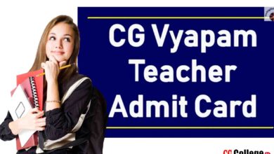 Photo of [ Download Link ] CG Vyapam Teacher Vacancy 2023 Admit Card हुआ जारी« छत्तीसगढ़ शिक्षक के 12489 पदों पर भर्ती