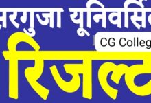 Photo of सीजी कॉलेज सरगुजा यूनिवर्सिटी बीकॉम सेकंड ईयर का रिजल्ट हुआ जारी,कैसे चेक करें