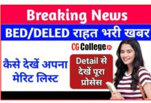 Photo of सीजी डी.एल.एड. / बी.एड. एडमिशन काउंसिलिंग 1st मेरिट लिस्ट हुआ जारी