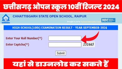 Photo of छत्तीसगढ़ ओपन बोर्ड रिजल्ट 2024 कैसे चेक करें