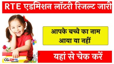 Photo of [ Download List ] CG RTE लॉटरी रिजल्ट 2024 कैसे देखें
