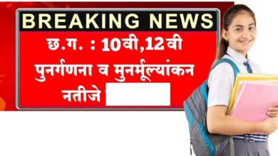 Photo of CG Board rechecking Result : सीजी बोर्ड रिचेकिंग व पुनर्गणना रिजल्ट हुआ जारी